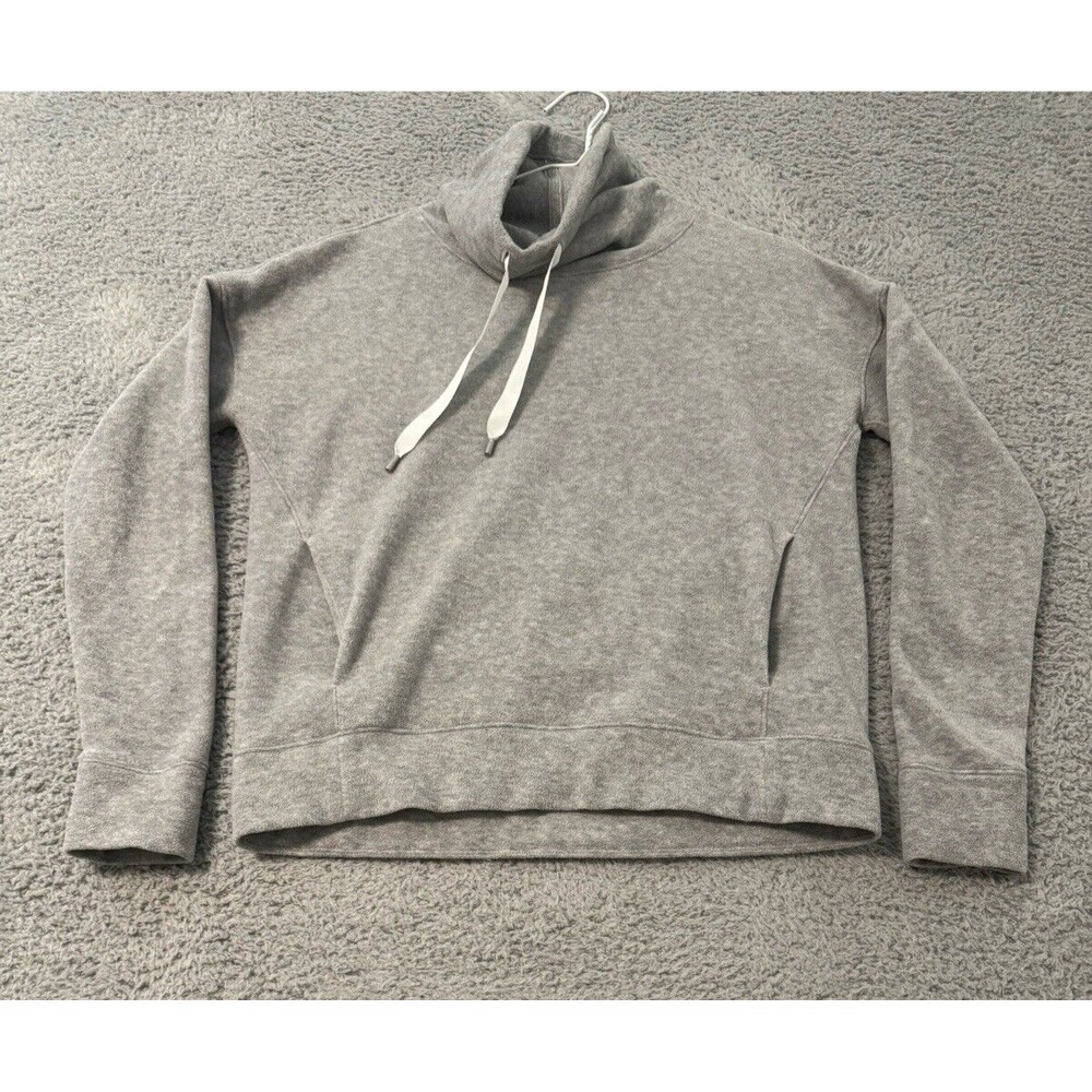 Lululemon‎ Gray Size 6 Go Forward Pullover Top Funnel Neck Long Sleeve Pocket